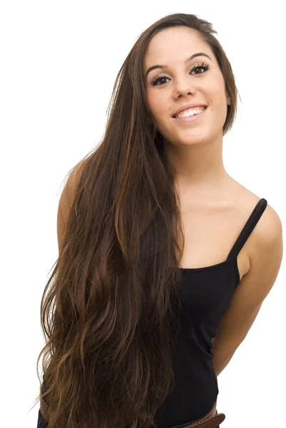 Mooie brunette meisje — Stockfoto