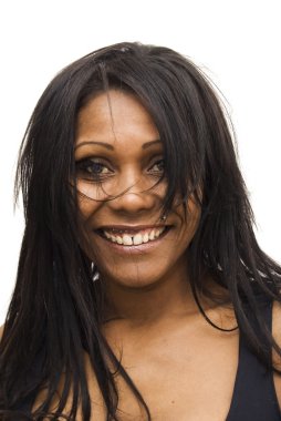 Güzel siyah kadın.