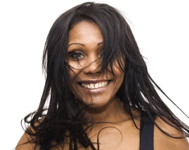 Güzel siyah kadın.