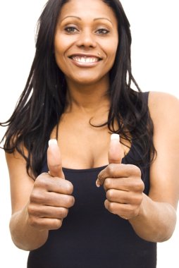 Güzel siyah kadın.