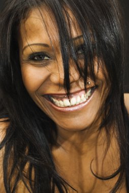 Güzel siyah kadın.