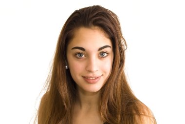 Mavi gözlü güzel kız.