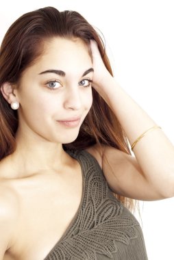 Mavi gözlü güzel kız.