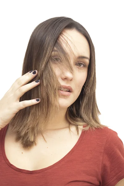 Beautiful Brunette Girl — Stock Photo, Image