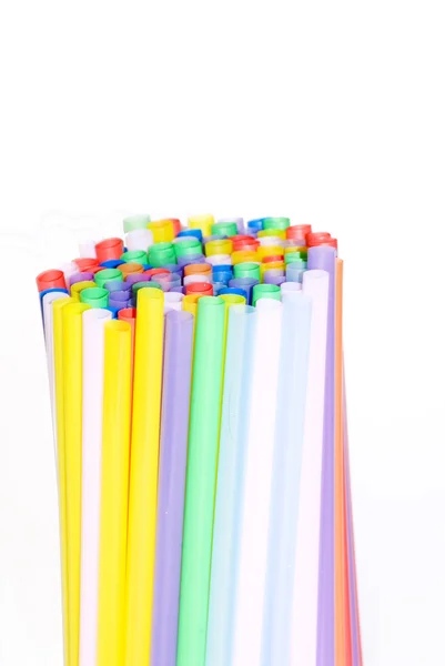 Straws in many different colors — Stock Photo, Image