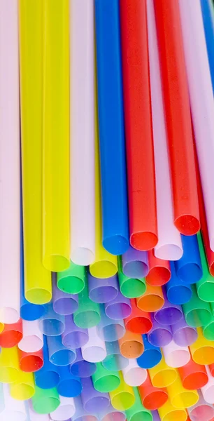 Straws in many different colors — Stock Photo, Image