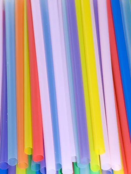 Straws in many different colors — Stock Photo, Image