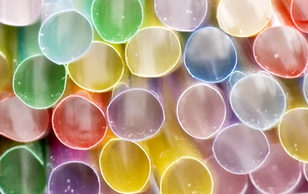 Straws in many different colors — Stock Photo, Image