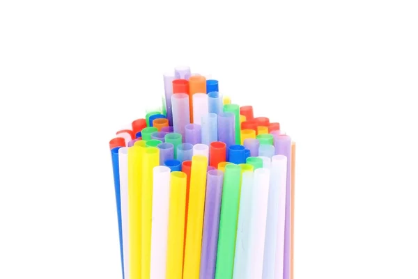 Straws in many different colors — Stock Photo, Image