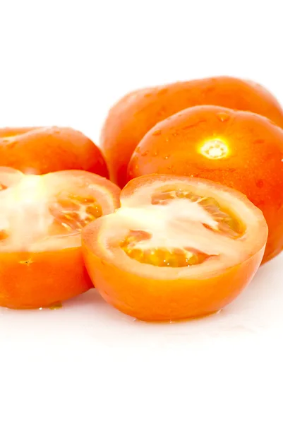 Tomaten isoliert auf weiß — Stockfoto