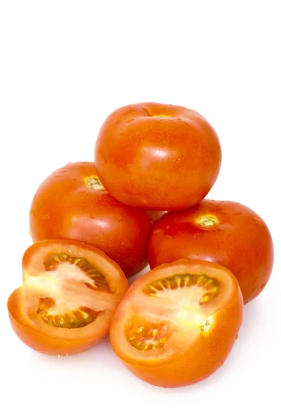 Tomatoes isolated on white — Stock Photo, Image