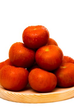 grup izole beyaz zemin üzerine domates