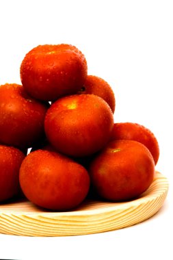 grup izole beyaz zemin üzerine domates