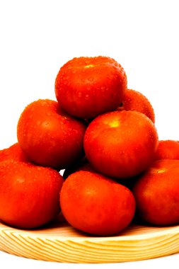 grup izole beyaz zemin üzerine domates