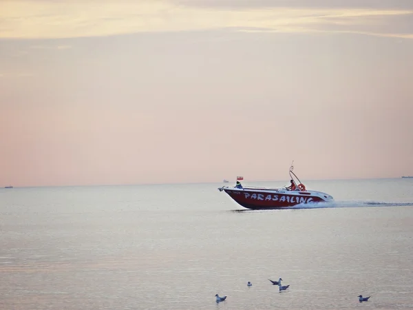 Motor boat at sea — Stock Photo, Image