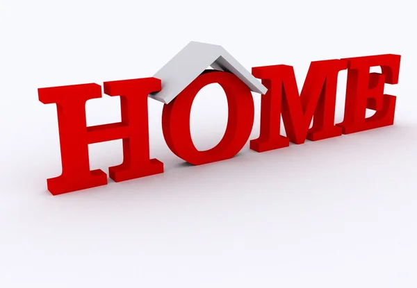 Home sign for background, 3d — Stock Photo, Image