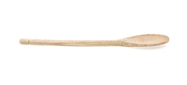 Wooden kitchen spoon or ladle on white background — Stock Photo, Image
