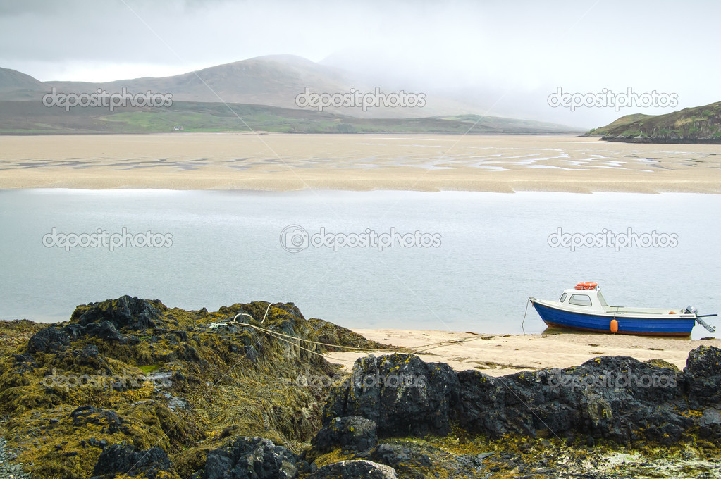 Kyle of Durness Balnakeil bay beach. Highlands of Scotland