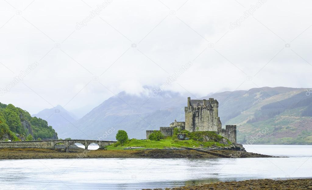 Eilean Donan Castle in Loch Duich lake. Highlands of Scotland