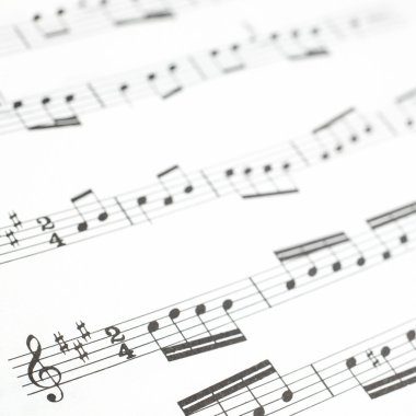 eski basılı müzik levha veya puanı ve nota