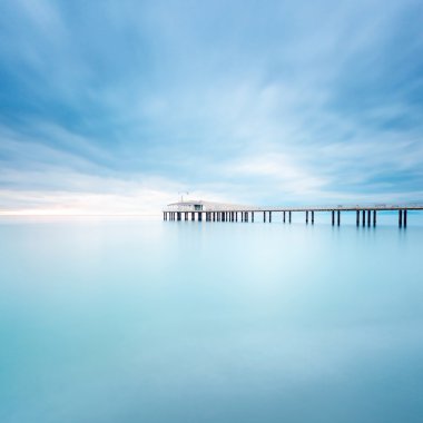 Pier yumuşak su uzun pozlama lido camaiore versilia Toskana ita
