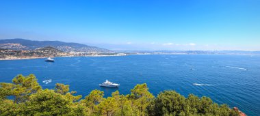 Cannes La Napoule bay view. French Riviera, Azure Coast, Provence clipart