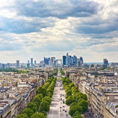 La defense iş alanı, grande ordu Caddesi. Paris, Fransa