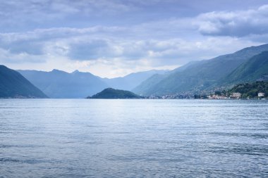 Como Gölü manzarası. lenno Köyü manzara bellagio, İtalya