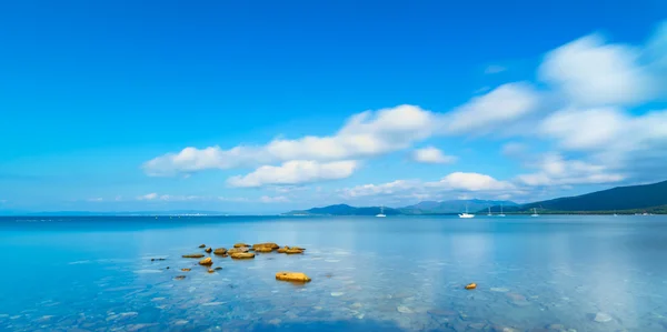 Rocks in a panoramic sea bay. Punta Ala, Tuscany, Italy — Stock Photo, Image