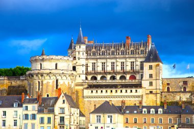 Chateau de amboise Ortaçağ Kalesi, leonardo da vinci mezar. Loir