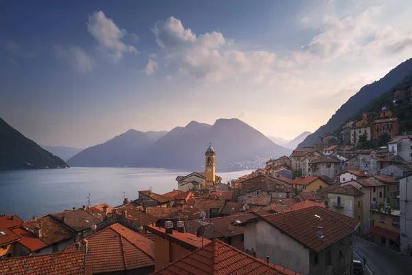 Colonno Lake Como District Italian Traditional Lake Village Italy Europe — Stock Photo, Image