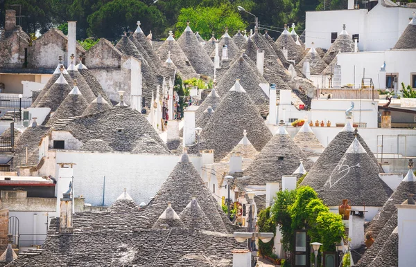 Trulli Alberobello Casas Típicas Puglia Apúlia Itália Europa — Fotografia de Stock