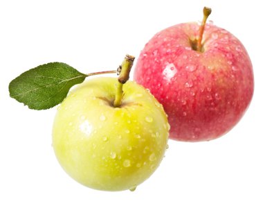Apples on a white background clipart