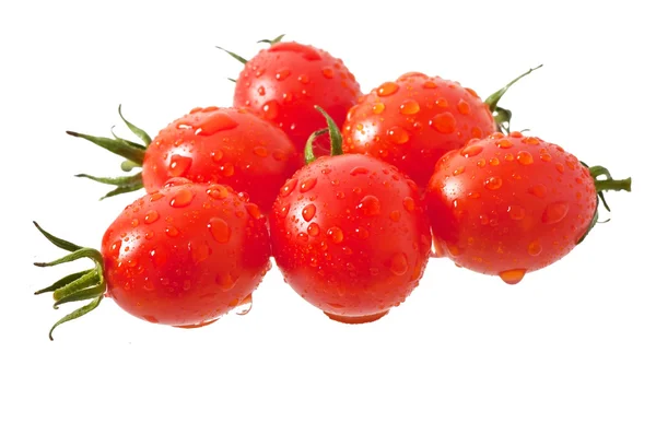 Cherry tomatoes isolated on white — Stock Photo, Image