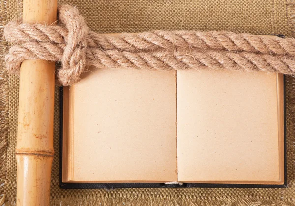 Knot sea and old book