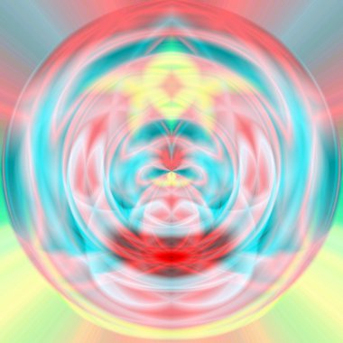 soyut büyülü illüstrasyon Küre