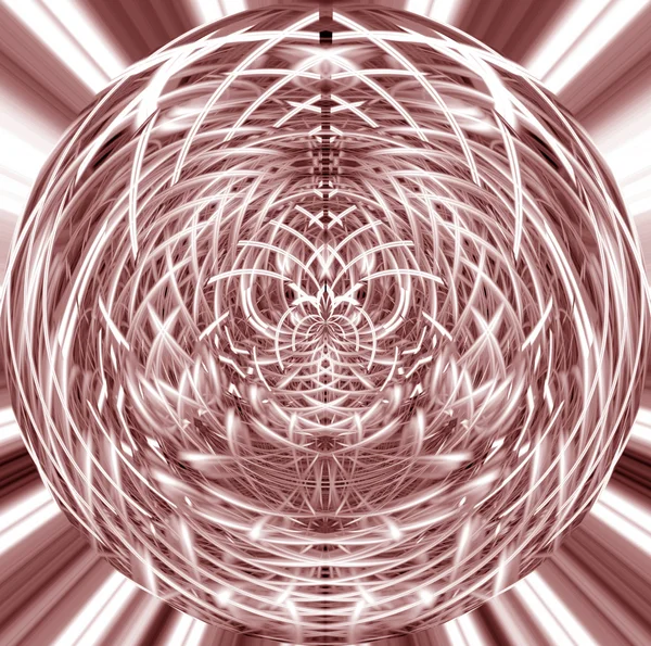 Abstract magical fractal sphere — Stock Photo, Image