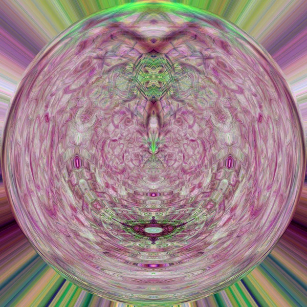 Абстрактная магическая фрактальная сфера — стоковое фото