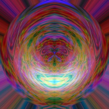 soyut büyülü illüstrasyon Küre