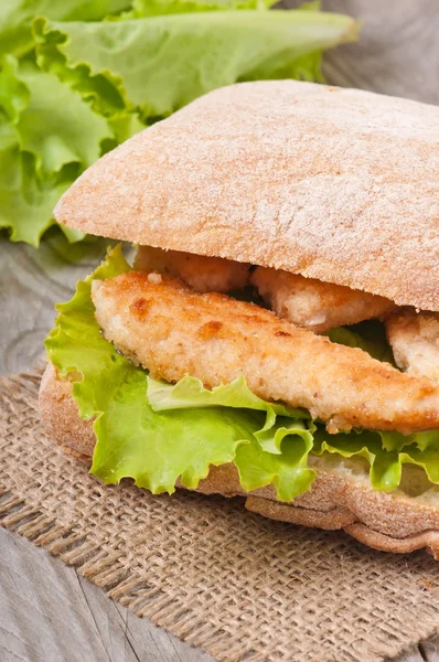 Großes Sandwich — Stockfoto