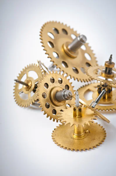 Mechanical clock gears — Stock Photo, Image