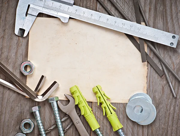 Paper and metalwork tools — Stock Photo, Image