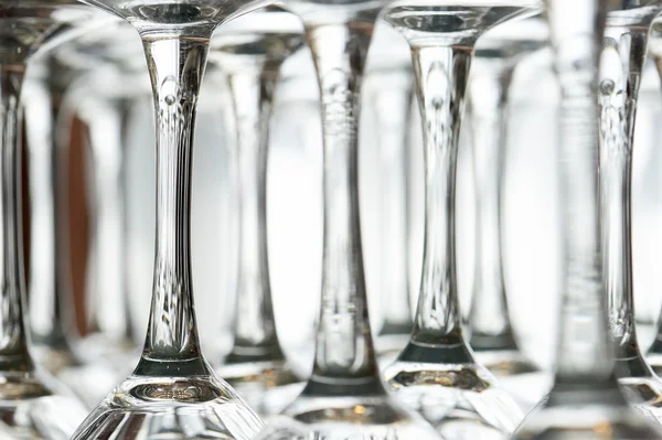 Wine glasses upside down — Stock Photo, Image