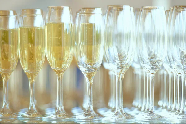 Champagne in glasses — Stock Photo, Image