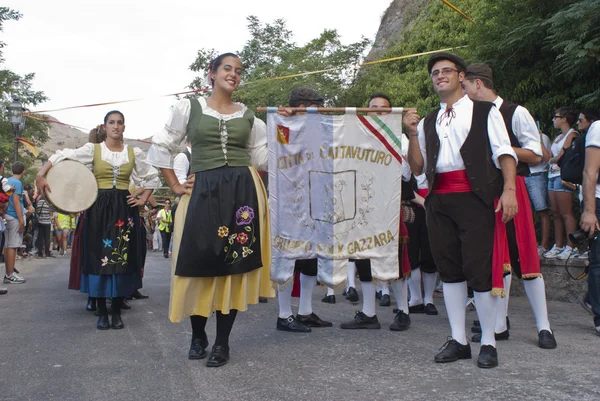 Folk group from sicily — Stock Photo, Image