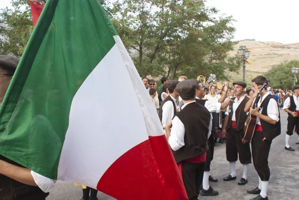 Folk group from sicily — Stock Photo, Image