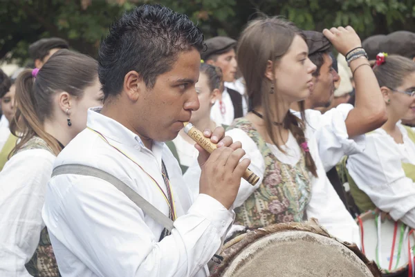 Spaanse folkmuzikanten groep — Stockfoto