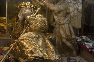 Golden Saint Rosalie. Palermo