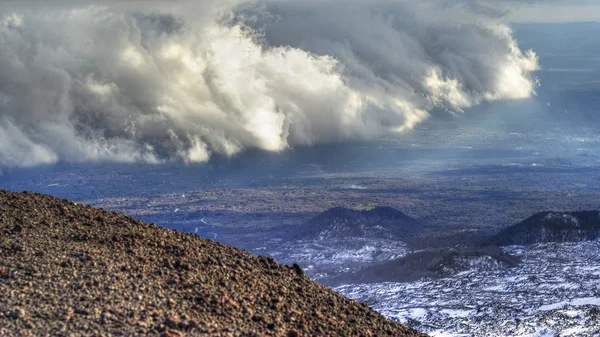 Pohled na sopku etna. — Stock fotografie