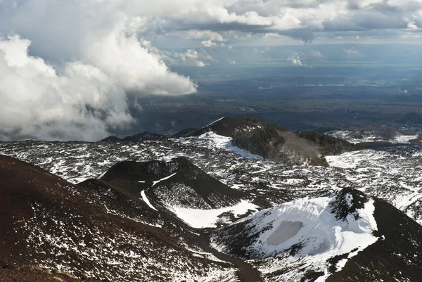 Pohled na sopku etna — Stock fotografie